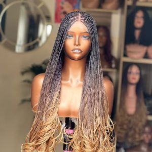 Ombre Honey Blonde French curls wig