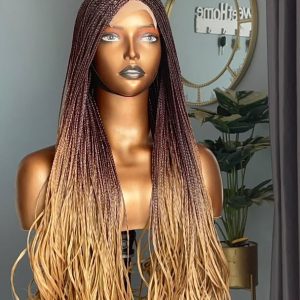 Ombre French Curl braided wig